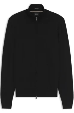 Pullover aus Merinowolle mit Reißverschluss