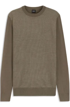 Pullover aus Schurwoll-Mix mit verschiedenen Strukturen