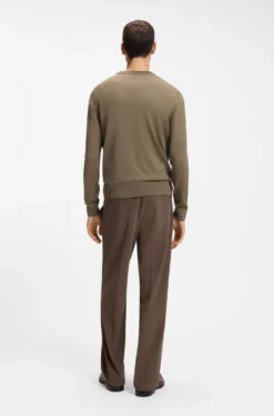 Pullover aus Schurwoll-Mix mit verschiedenen Strukturen
