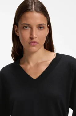 Pullover aus Woll-Mix mit Kaschmir und V-Ausschnitt