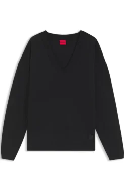 Pullover aus Woll-Mix mit Kaschmir und V-Ausschnitt