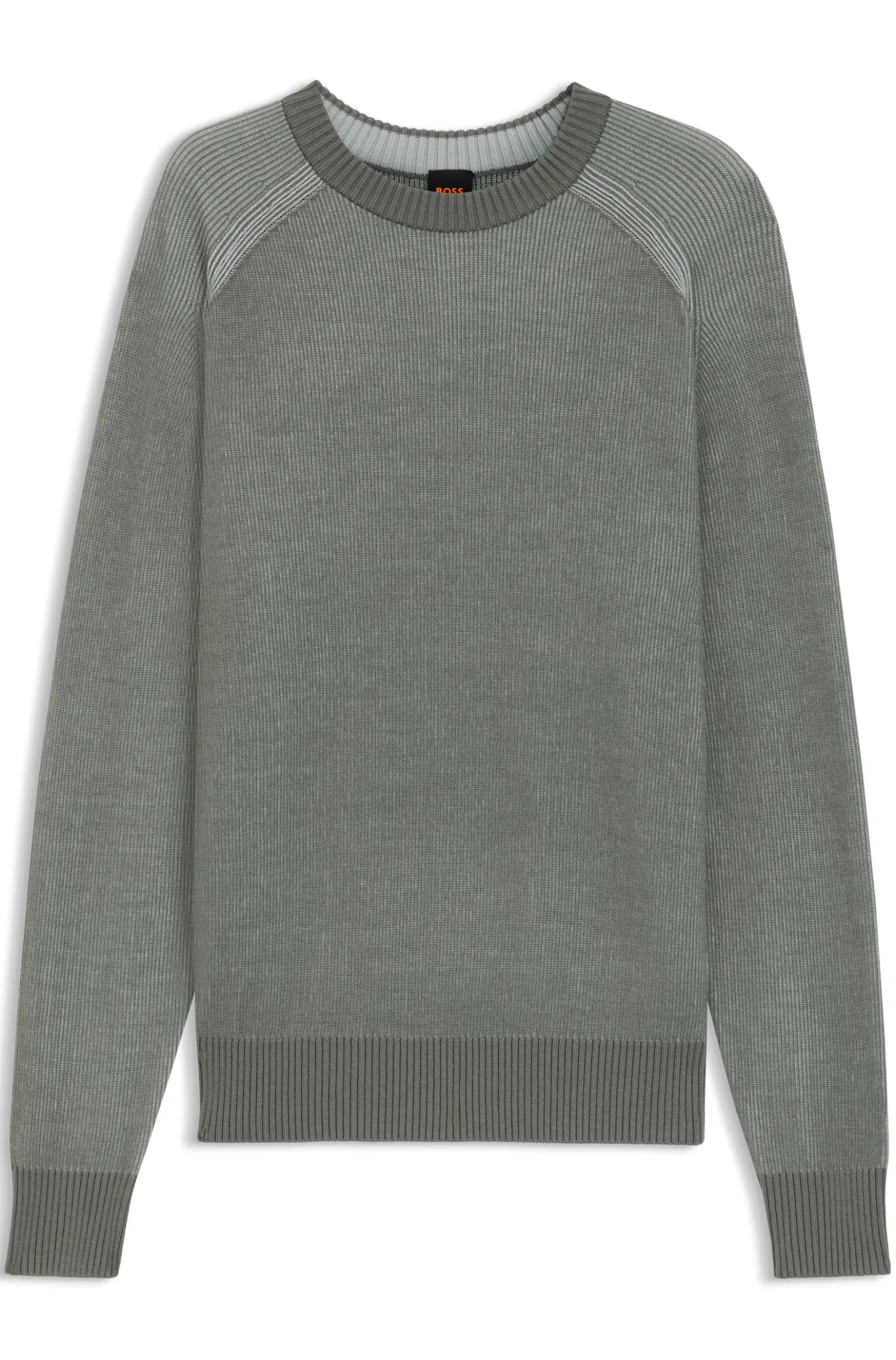 Pullover aus Woll-Mix mit Rippstrick