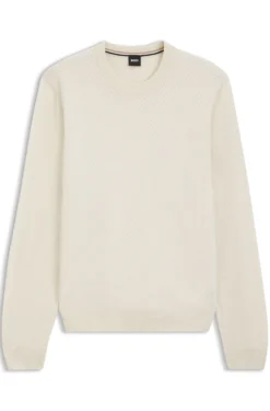 Pullover aus Woll-Mix mit strukturierter Vorderseite