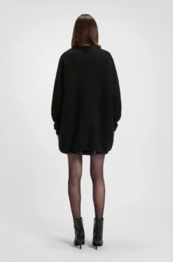 Pullover mit glitzerndem Stack-Logo, Woll- und Alpaka-Anteil