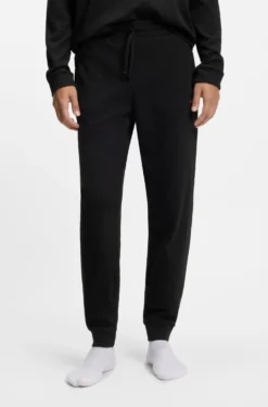 Pyjama-Hose aus Baumwoll-Mix mit Logo-Stickerei