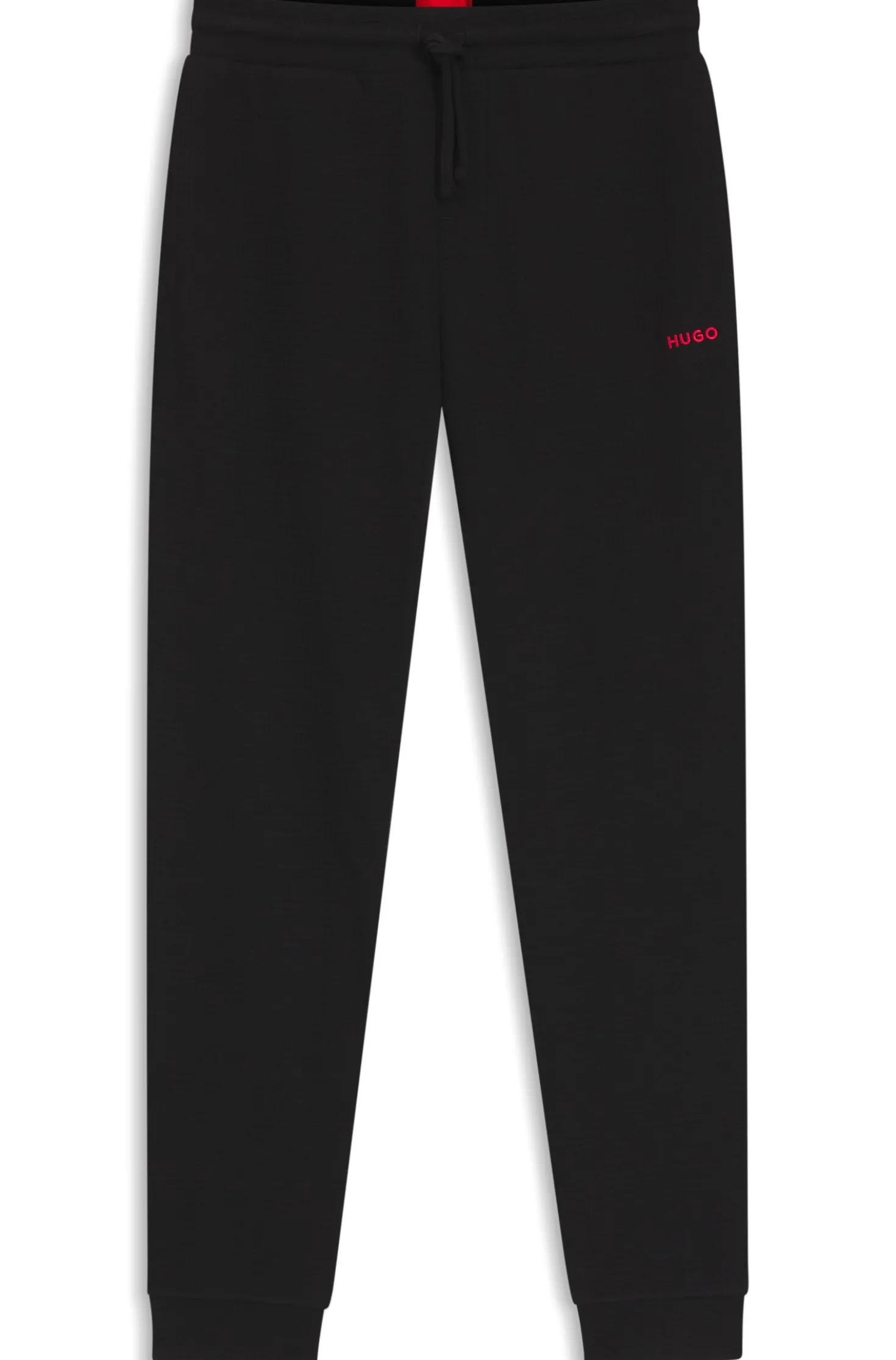 Pyjama-Hose aus Baumwoll-Mix mit Logo-Stickerei