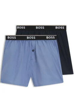 Pyjama-Hose aus softer Baumwolle mit Logo-Bund