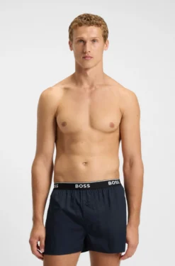 Pyjama-Hose aus softer Baumwolle mit Logo-Bund