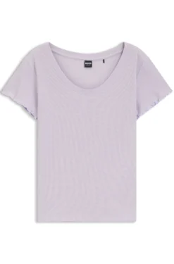 Pyjama-Shirt aus Baumwoll-Mix mit Waffelstruktur