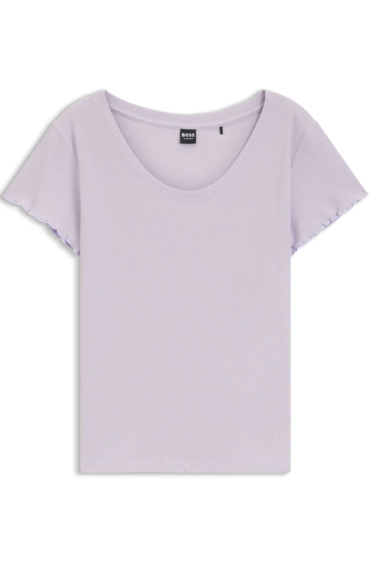 Pyjama-Shirt aus Baumwoll-Mix mit Waffelstruktur