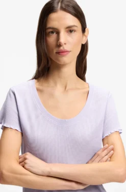 Pyjama-Shirt aus Baumwoll-Mix mit Waffelstruktur
