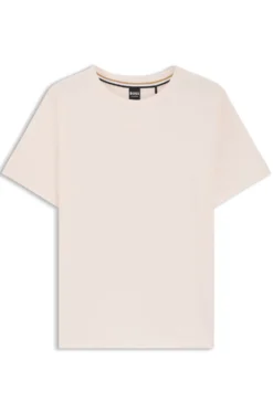 Pyjama-Shirt aus Stretch-Baumwolle mit Logo-Print