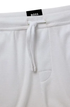 Pyjama-Shorts aus Baumwoll-Mix mit Logo-Stickerei
