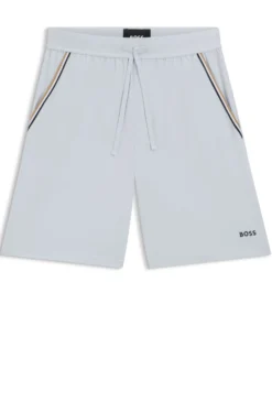 Pyjama-Shorts aus elastischer Baumwolle mit Tape-Details