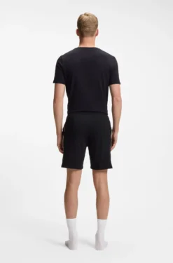 Pyjama-Shorts aus elastischer Baumwolle mit Signature-Streifen-Details