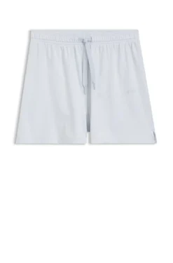 Pyjama-Shorts aus elastischer Baumwolle mit Logo-Kordeln