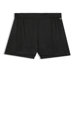 Pyjama-Shorts aus Satin mit Monogramm-Jacquard