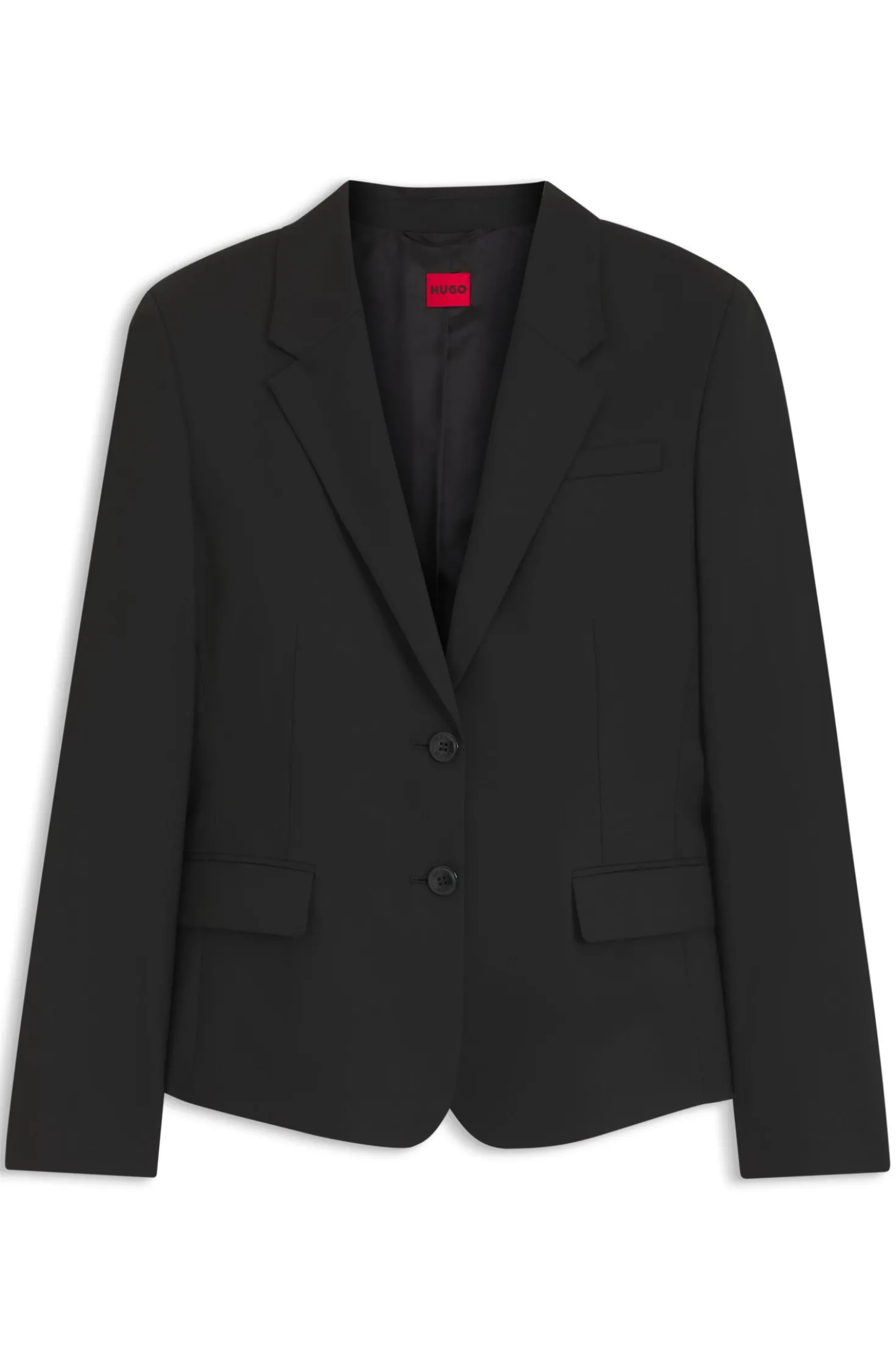 Regular-Fit Blazer aus elastischem Gewebe
