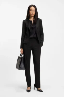 Regular-Fit Blazer aus in Italien gefertigter Schurwolle