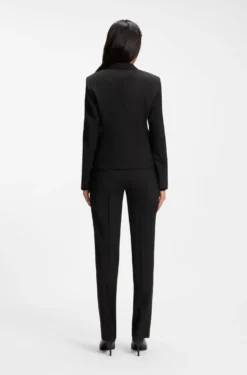 Regular-Fit Blazer aus in Italien gefertigter Schurwolle