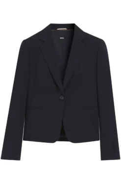 Regular-Fit Blazer aus in Italien gefertigter Schurwolle