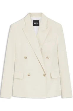 Regular-Fit Blazer aus Stretch-Baumwolle
