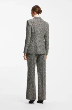Regular-Fit Blazer mit Fischgrätmuster