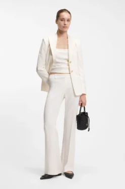 Regular-Fit Blazer mit Knöpfen in Goldoptik