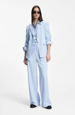 Regular-Fit Blazer mit Knöpfen in Goldoptik