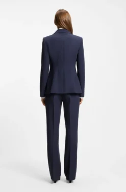 Regular-Fit Blazer mit Metallknopf