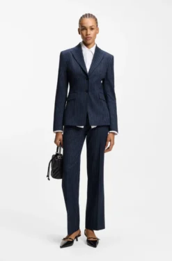Regular-Fit Blazer mit Nadelstreifen