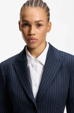 Regular-Fit Blazer mit Nadelstreifen
