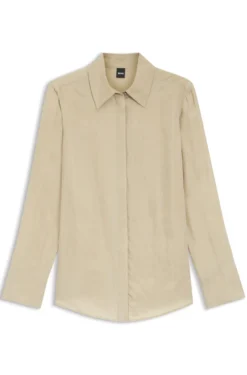 Regular-Fit Bluse mit verdecktem Verschluss