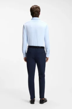 Regular-Fit Business-Hemd aus Stretch-Jersey