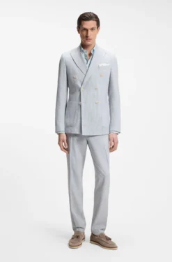 Regular-Fit Button-Down-Hemd aus Leinen