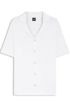 Regular-Fit Cardigan aus Baumwolle mit Streifen-Dessin