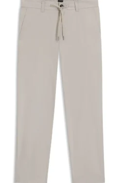 Regular-Fit Chino aus Popeline-Baumwoll-Mix