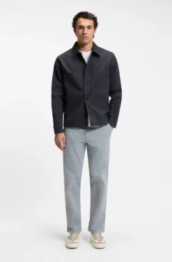 Regular-Fit Denim-Hemd aus Stretch-Baumwolle