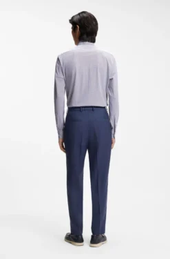 Regular-Fit Hemd aus bedrucktem Performance-Stretch-Jersey
