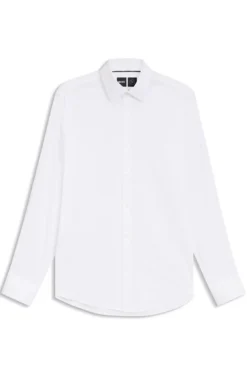 Regular-Fit Hemd aus funktionalem Stretch-Twill