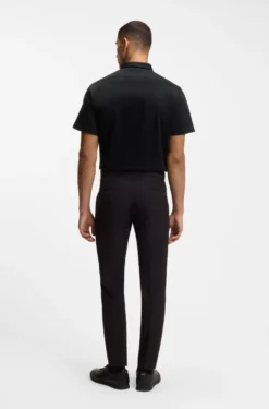 Regular-Fit Hemd aus knitterfreiem Baumwoll-Jersey