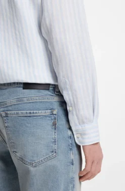 Regular-Fit Hemd aus Leinen mit Streifen-Muster