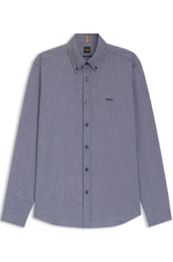 Regular-Fit Hemd aus Oxford-Baumwolle mit Button-Down-Kragen