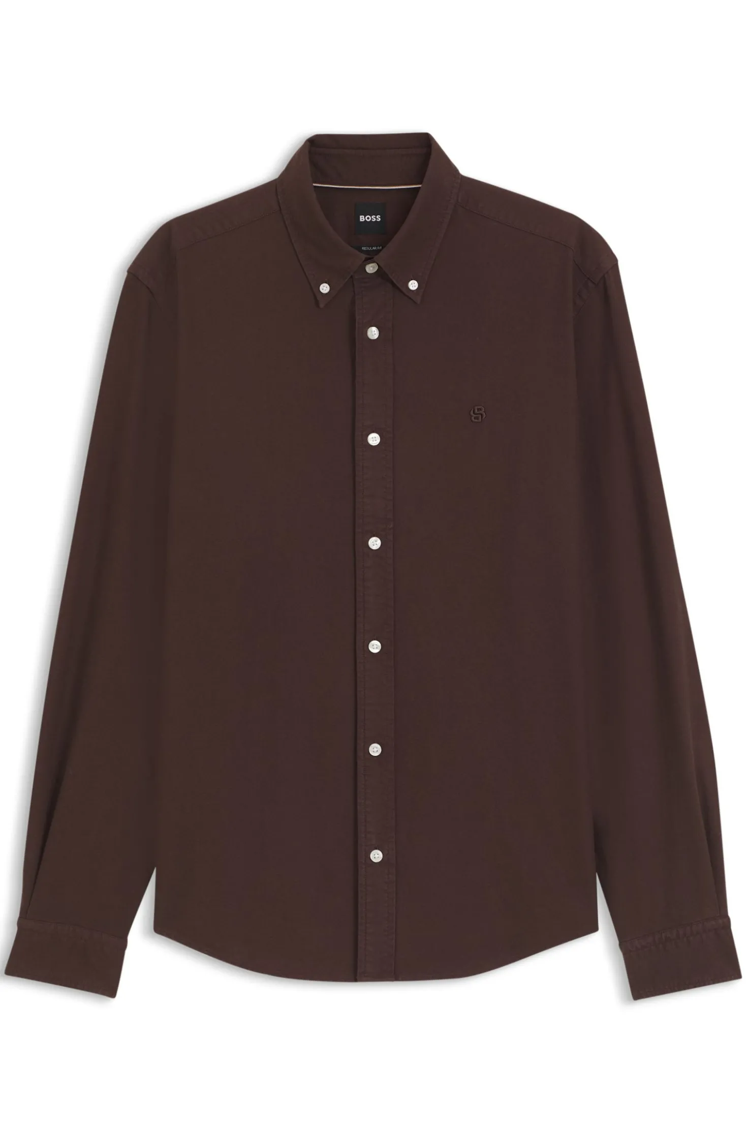 Regular-Fit Hemd aus Oxford-Baumwolle mit Button-Down-Kragen