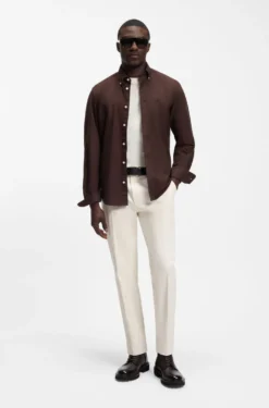 Regular-Fit Hemd aus Oxford-Baumwolle mit Button-Down-Kragen