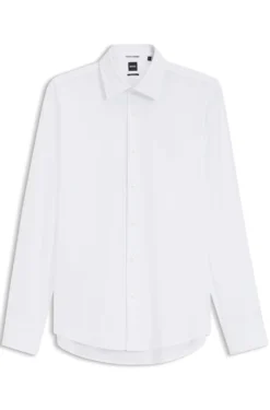 Regular-Fit Hemd aus Performance-Stretch-Jersey