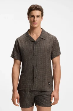 Regular-Fit Hemd mit zeitgemäßem Print