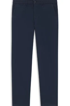 Regular-Fit Hose aus elastischem Baumwoll-Satin