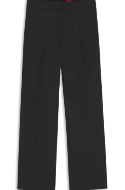 Regular-Fit Hose aus elastischem Gewebe mit weitem Bein