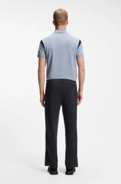 Regular-Fit Hose aus Jersey mit Jacquard-Tape